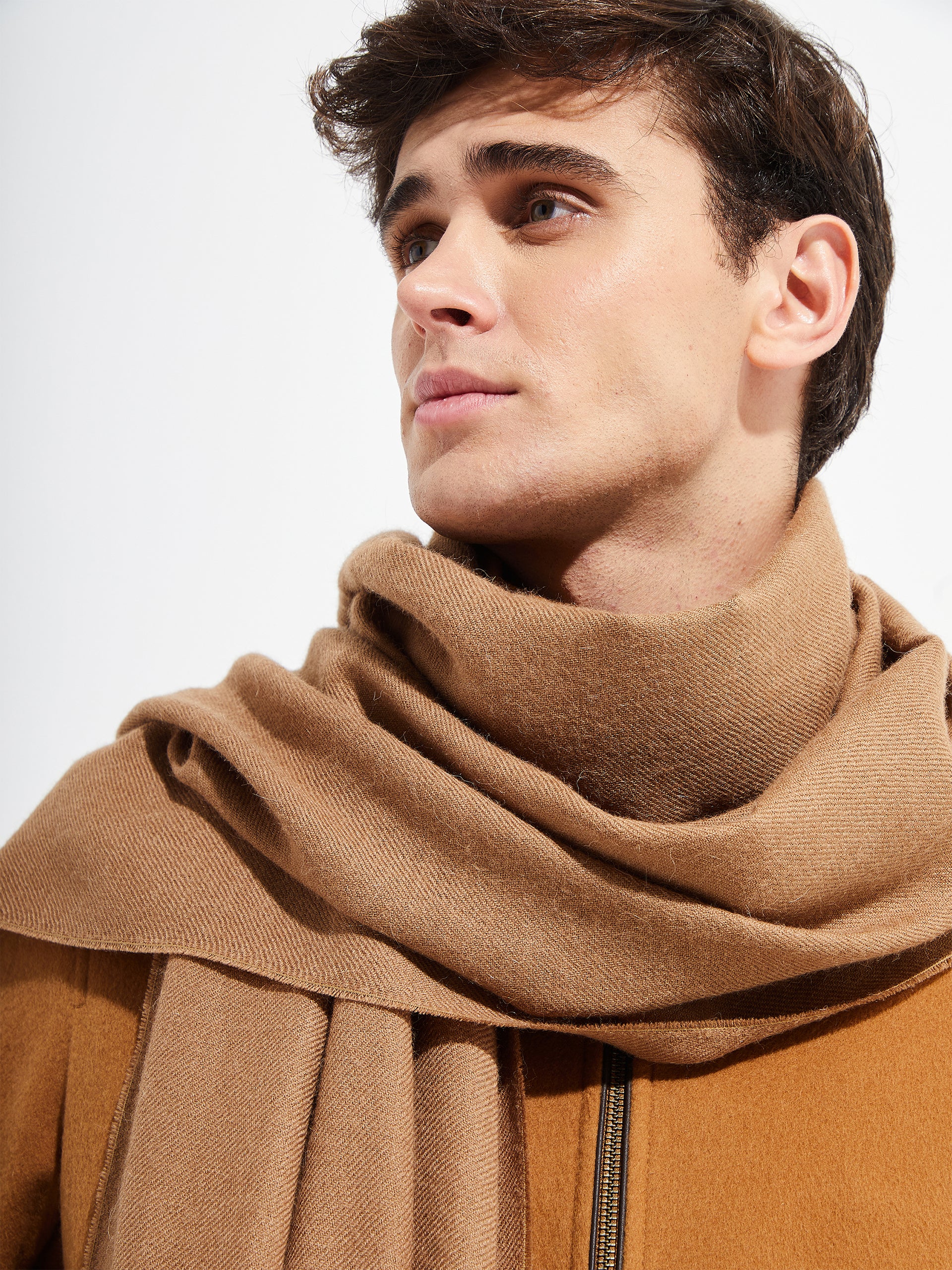 Jee Shawl Royal Alpaca Color Camel - Image 5