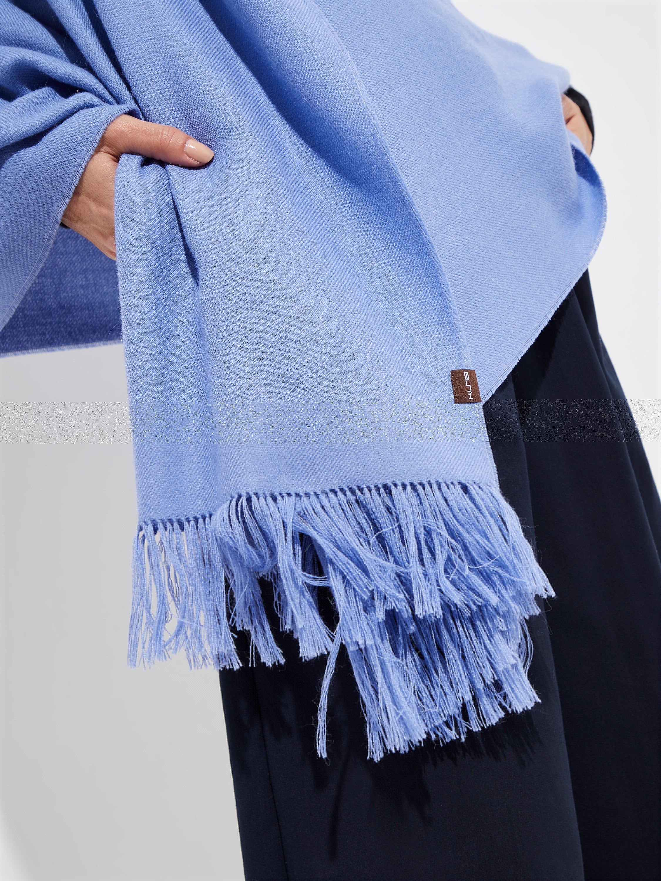 Jee Shawl Royal Alpaca Color Light Blue - Image 3