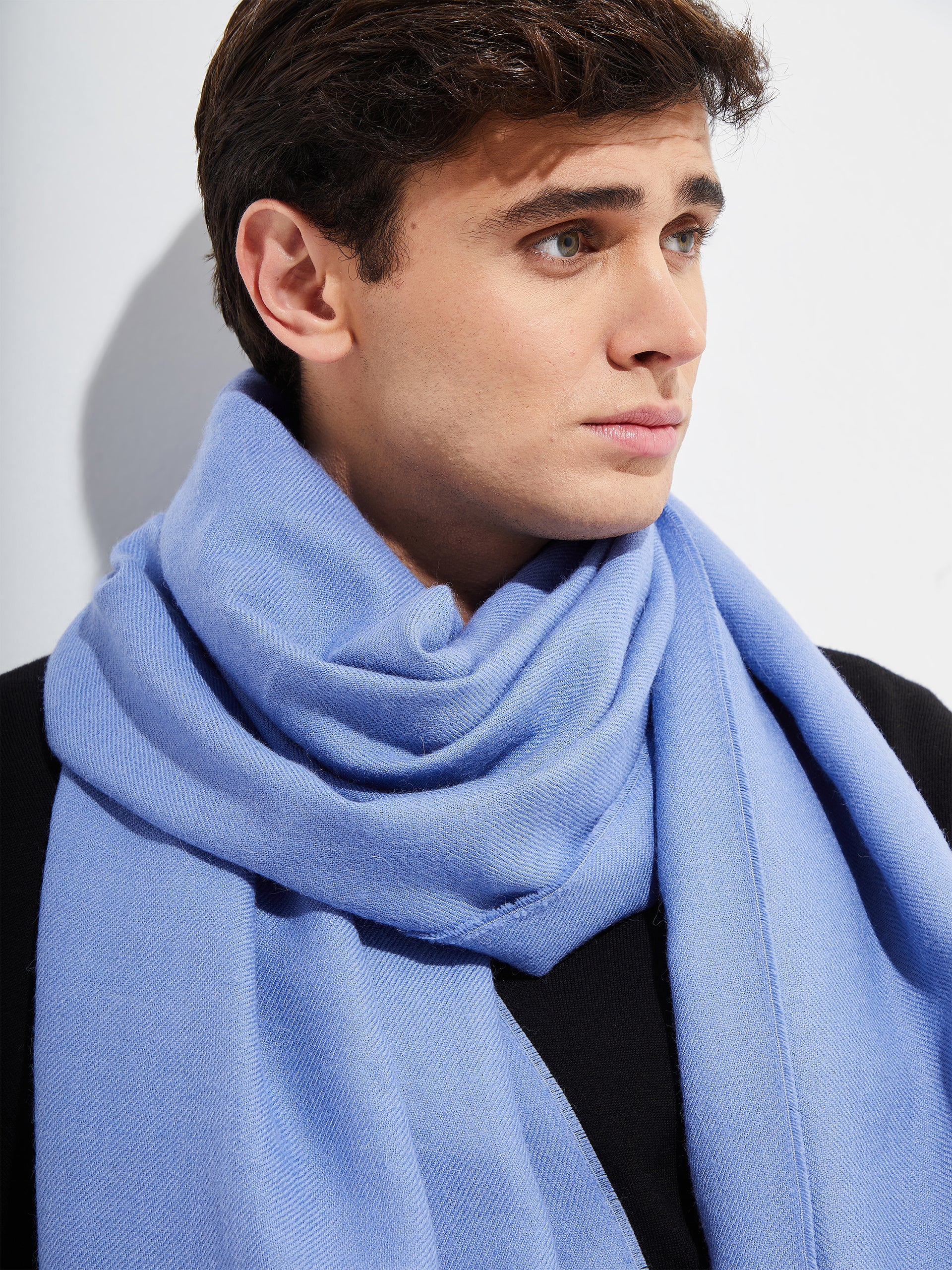 Jee Shawl Royal Alpaca Color Light Blue - Image 5