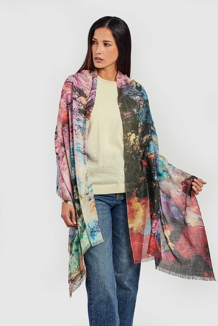 Mi Paleta Shawl Baby Alpaca Color Multicolor