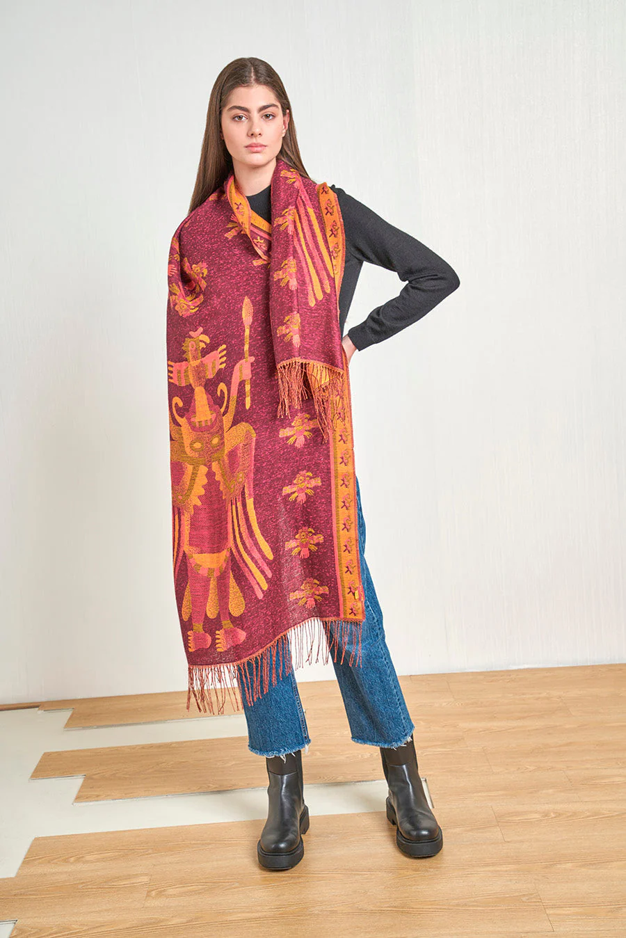 Nazca - 10 Shawl Baby Alpaca Color Multicolor