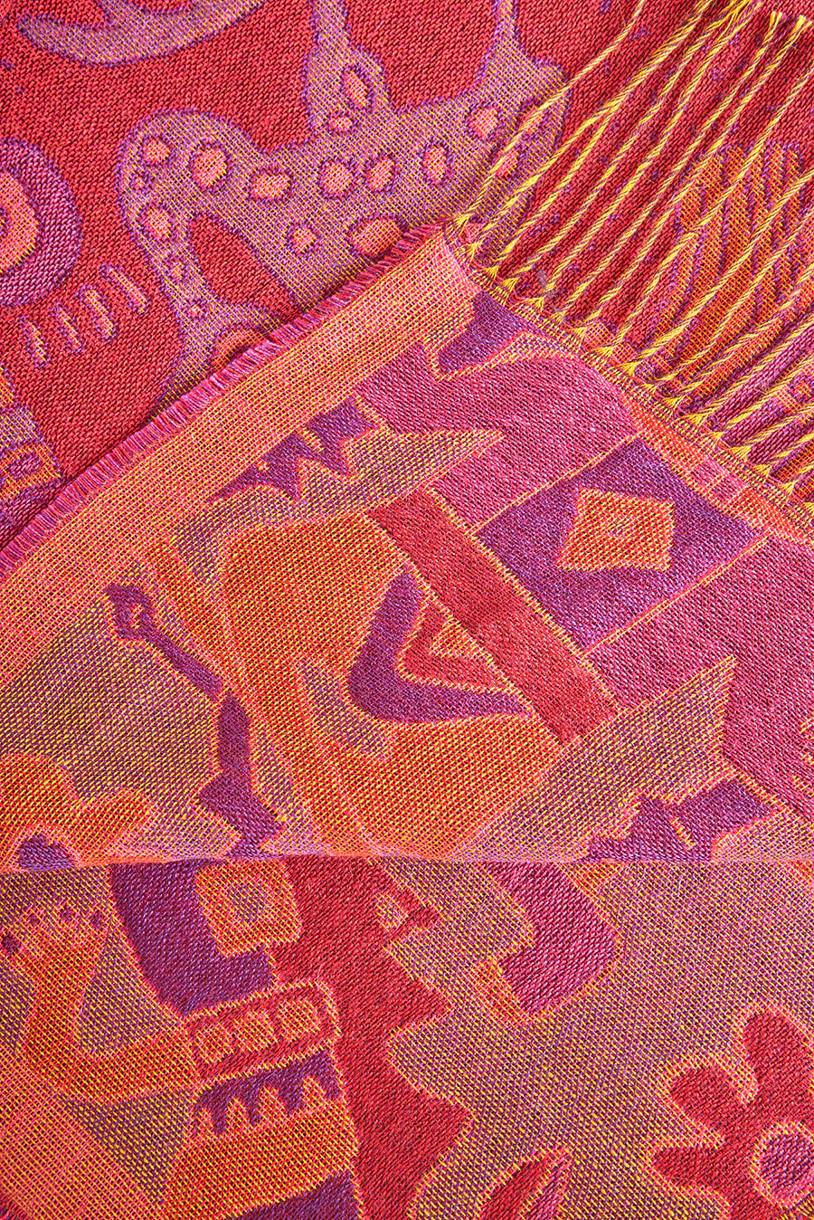 Nazca - 12 Shawl Baby Alpaca Color Red - Image 6