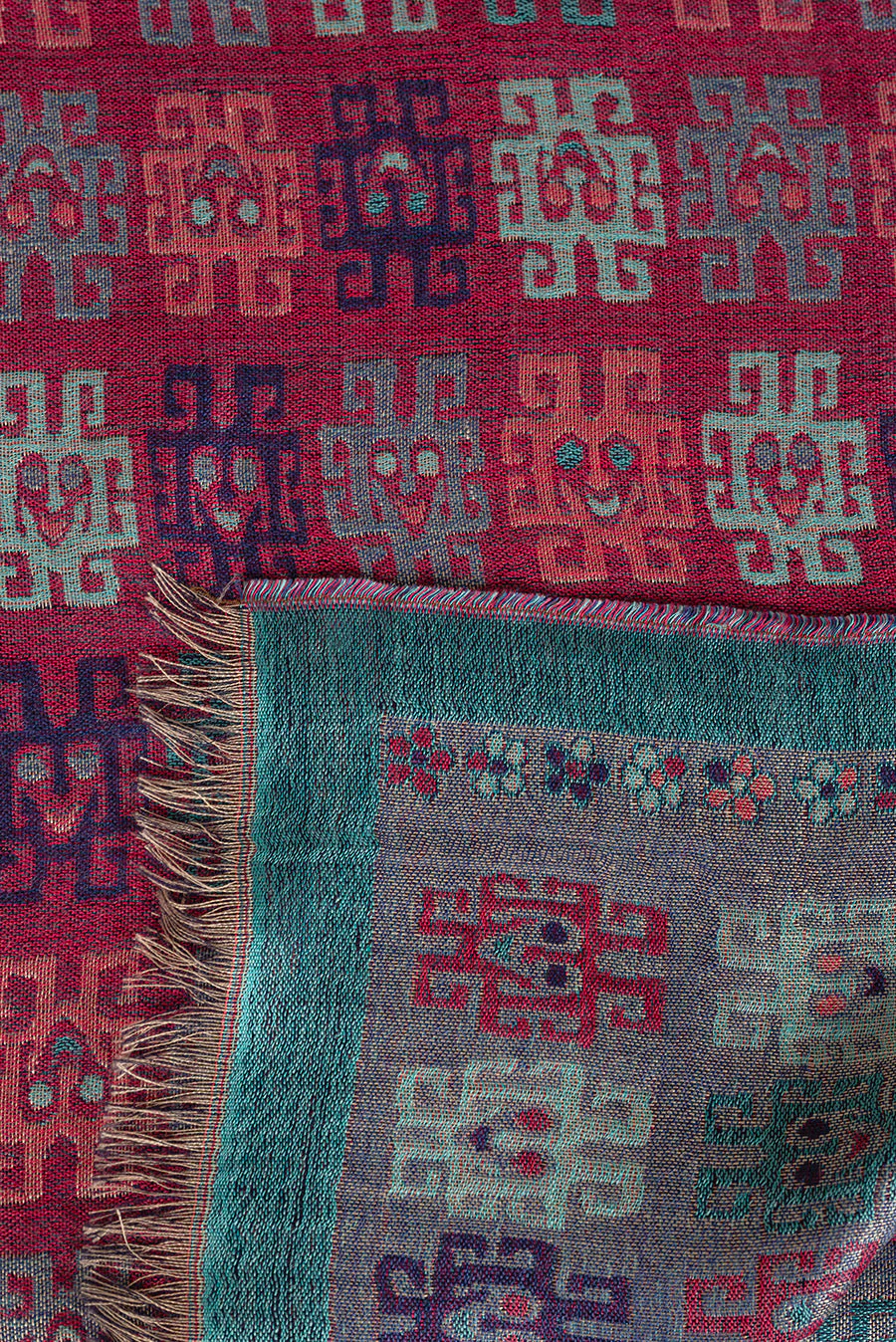 Nazca - 26 Shawl Royal Alpaca & Silk Color Light Blue - Image 6