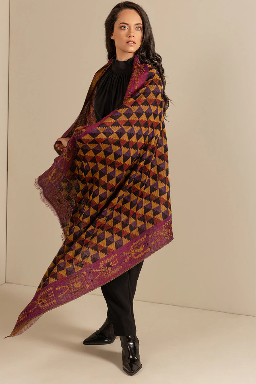 Nazca - 31 Shawl Royal Alpaca & Silk Color Multicolor - Image 7