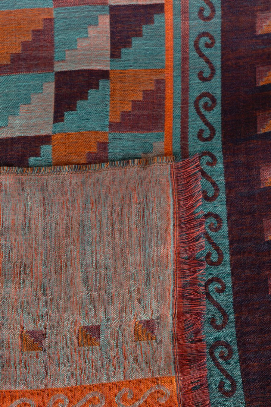 Nazca - 32 Shawl Royal Alpaca & Silk Color Blue Oscuro - Image 6