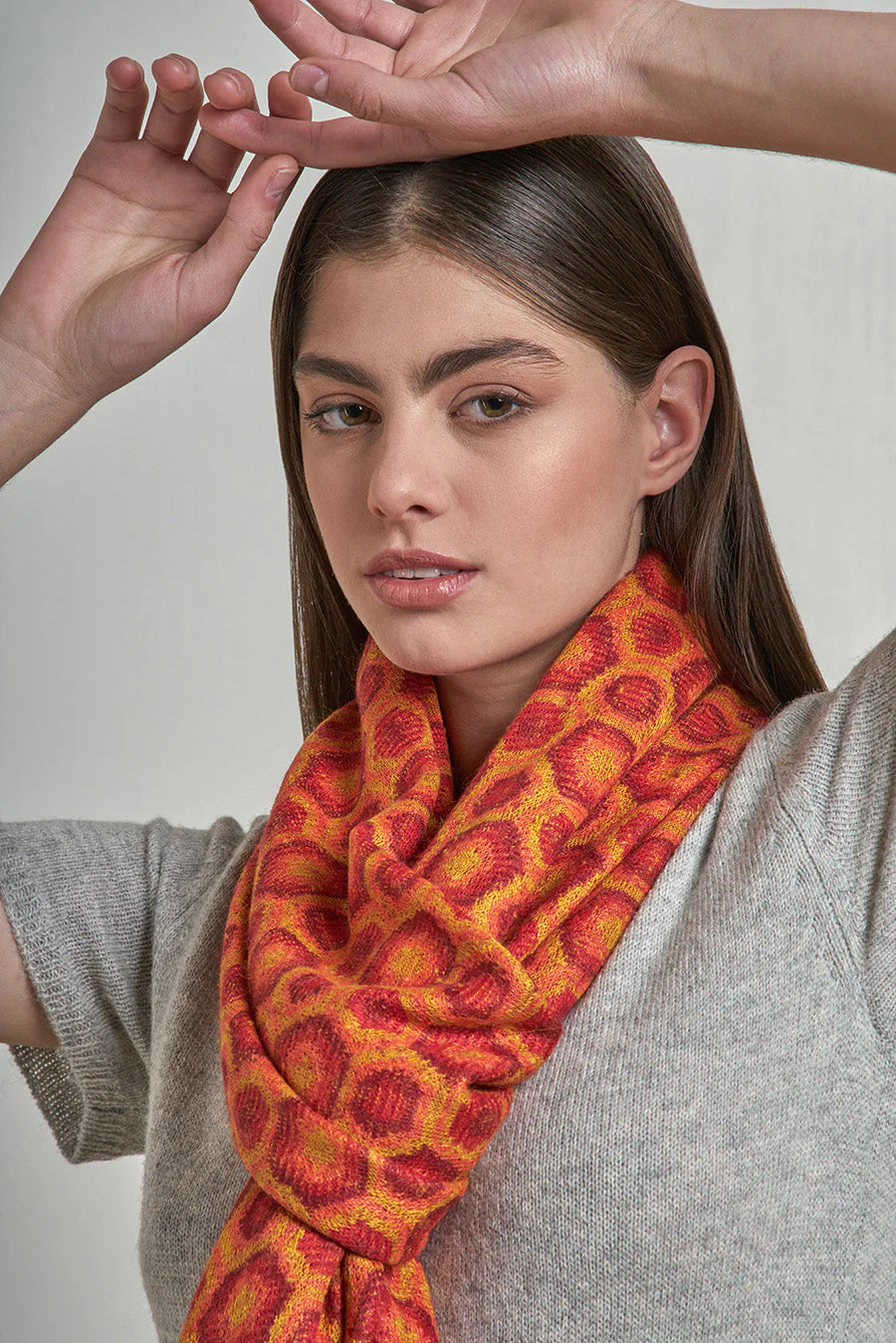Nazca - 49 Shawl Baby Alpaca Color Red - Image 4