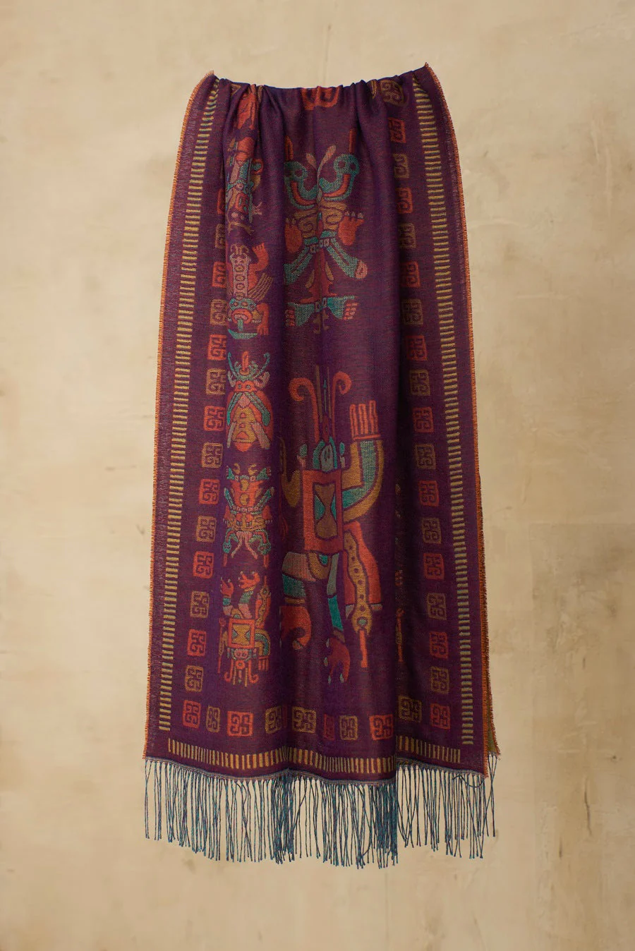 Nazca - 9 Shawl Baby Alpaca Color Morado - Image 7