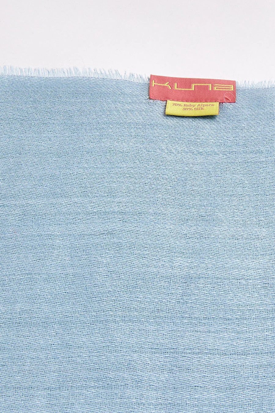 Teaberry Shawl Baby Alpaca Color Baby Blue - Image 4