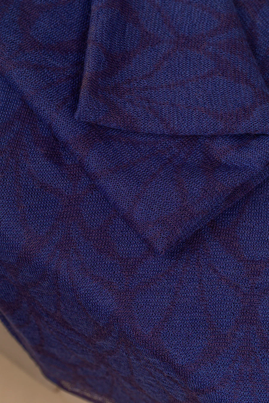 Ubaldo Shawl Baby Alpaca Color Blue - Image 4