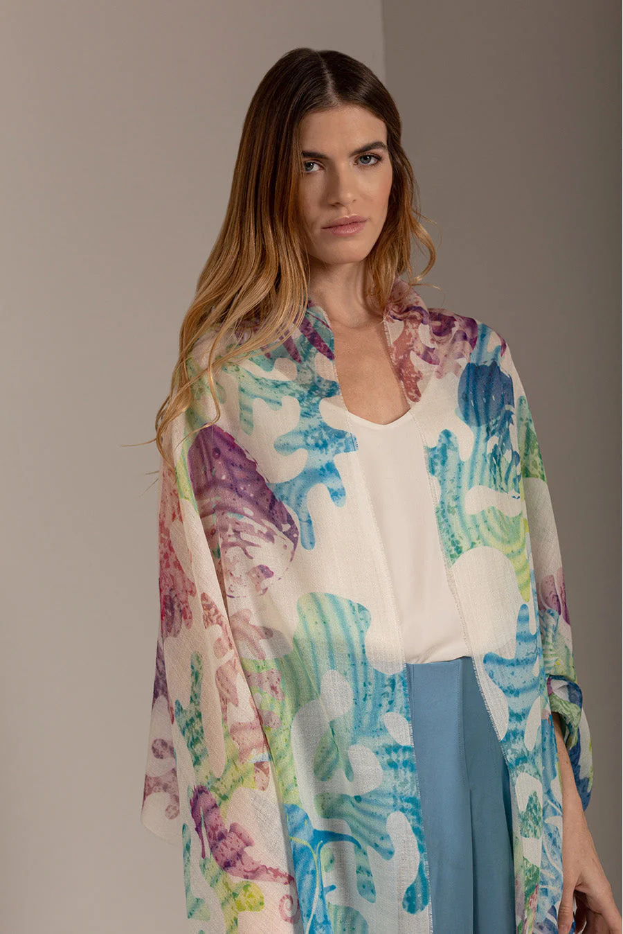 Umor Shawl Baby Alpaca Color Multicolor - Image 2