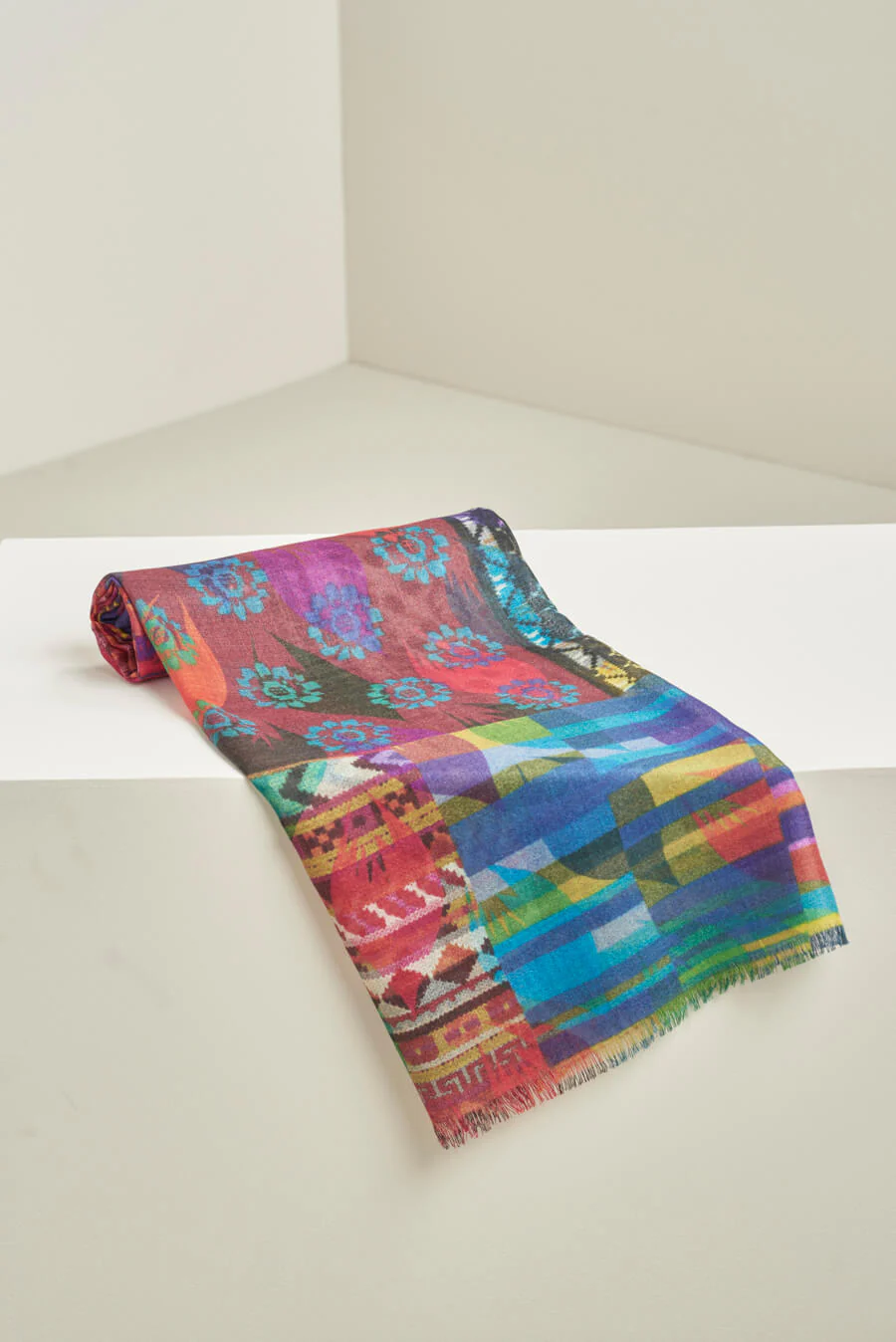 Upaya Shawl Baby Alpaca Color Multicolor - Image 3