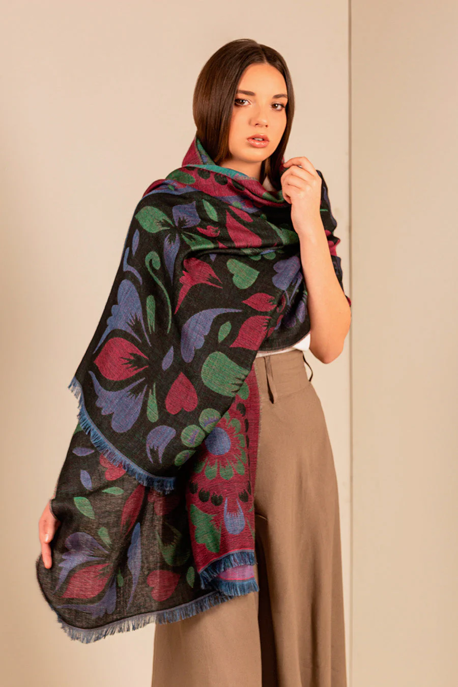 Usefful Shawl Baby Alpaca Color Multicolor - Image 2