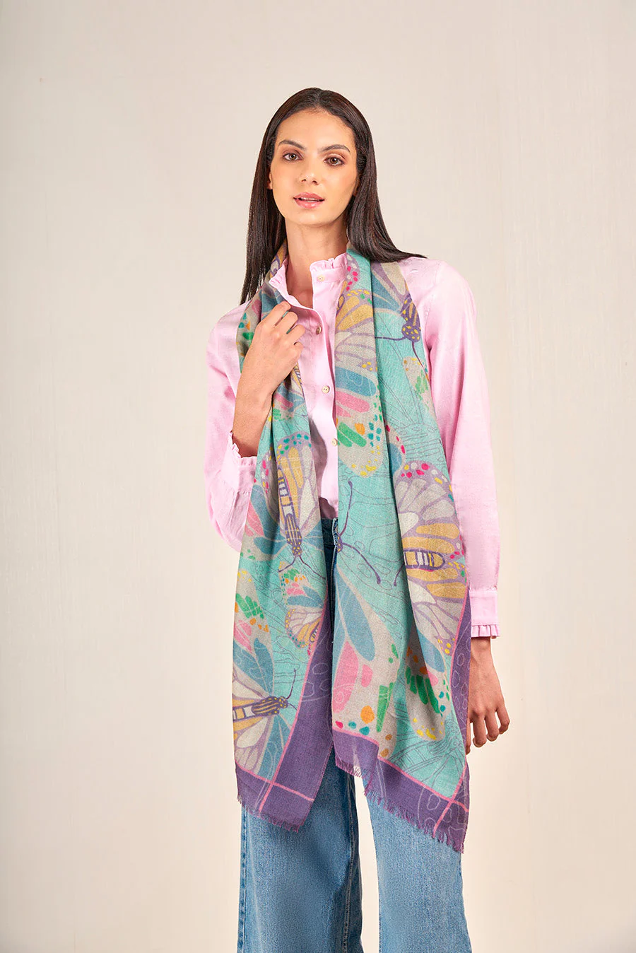 Vanished Shawl Baby Alpaca Color Multicolor - Image 2
