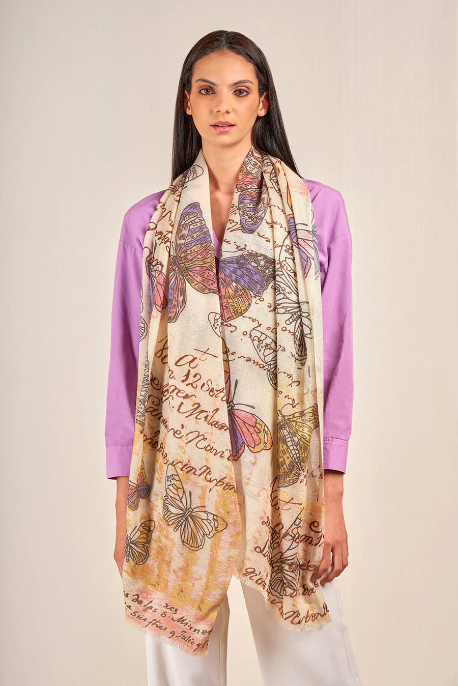 Vianny Shawl Baby Alpaca Color Multicolor - Image 2