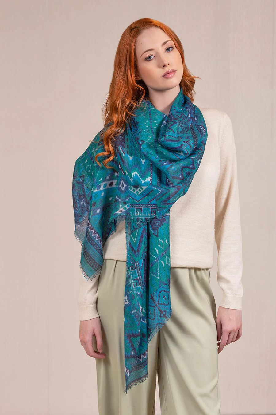 Vibra Shawl Baby Alpaca Color Multicolor