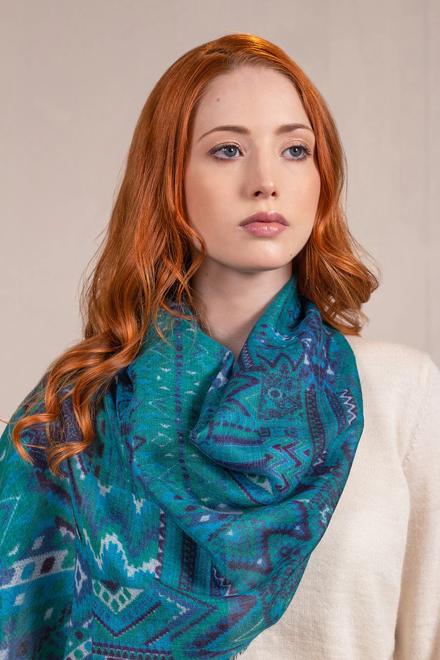 Vibra Shawl Baby Alpaca Color Multicolor - Image 3