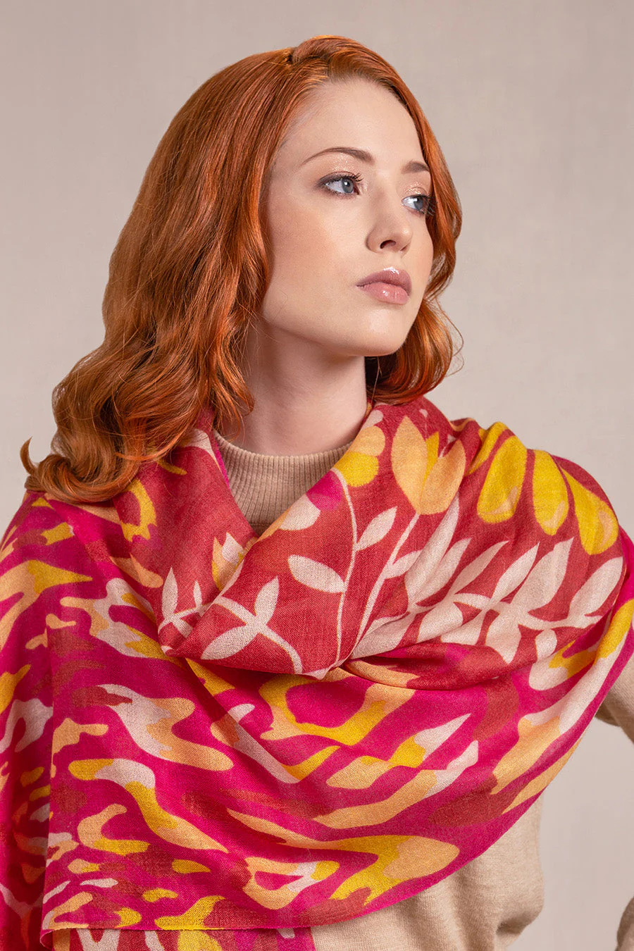 Videla Shawl Baby Alpaca Color Multicolor - Image 3