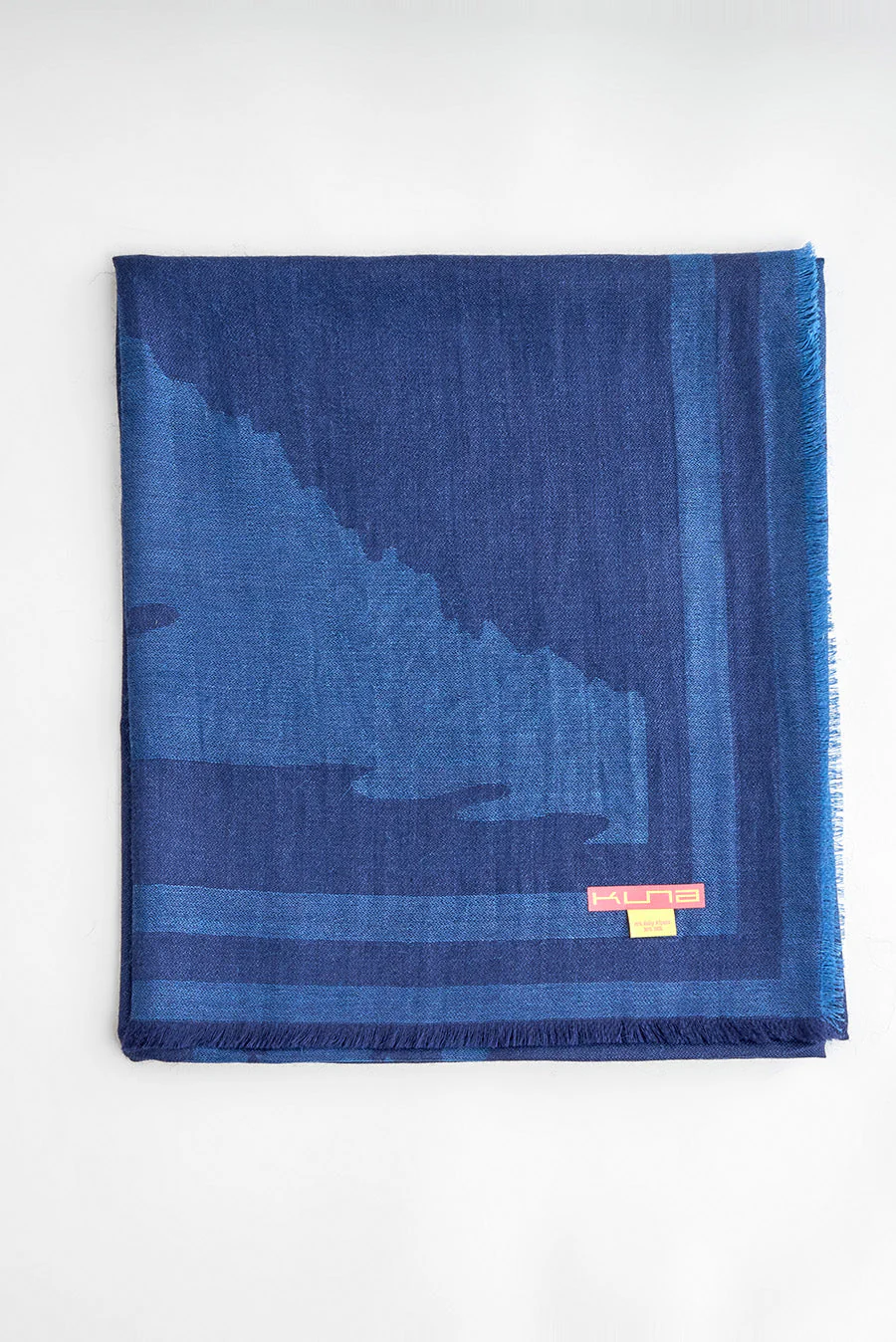 Wansee Shawl Baby Alpaca Color Blue - Image 2