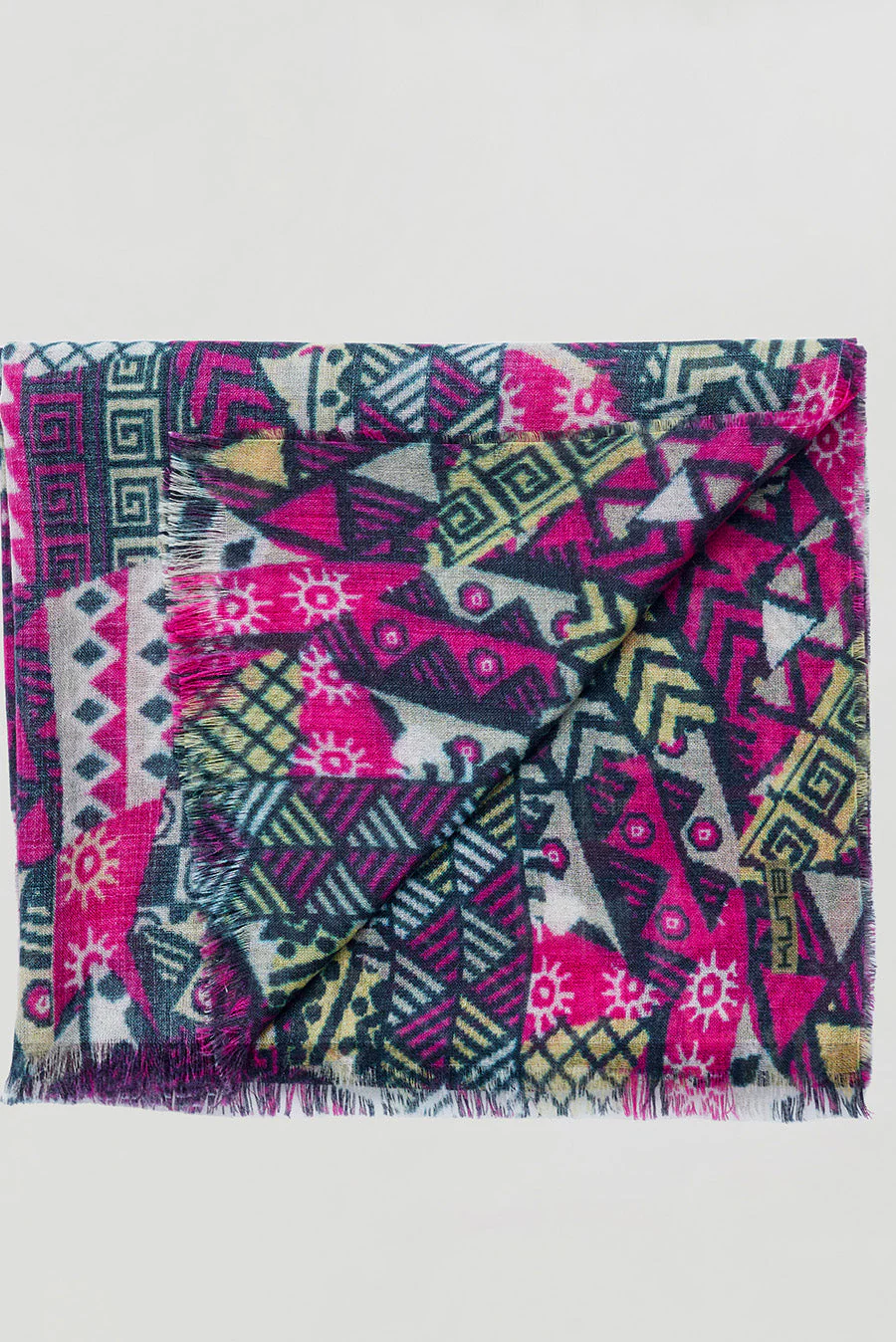 Weather Shawl Baby Alpaca Color Multicolor - Image 2