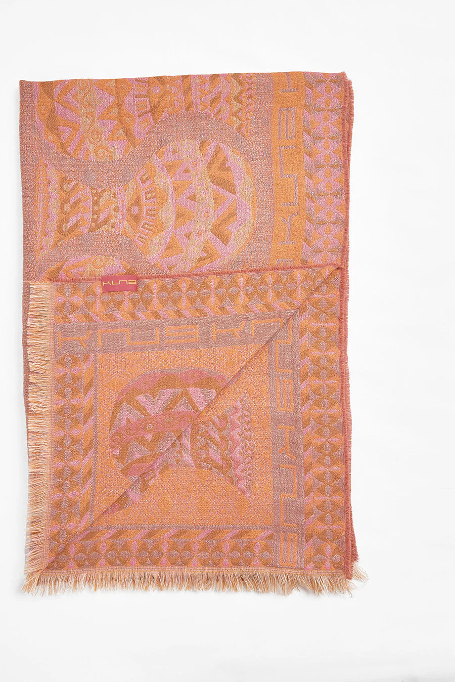 Whooper Shawl Baby Alpaca Color Naranja - Image 2