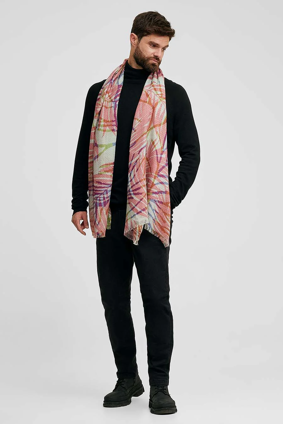 Wiederman Shawl Baby Alpaca Color Pink - Image 5