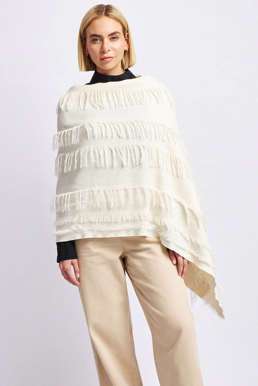 Wieser Shawl Baby Alpaca Color Ecru