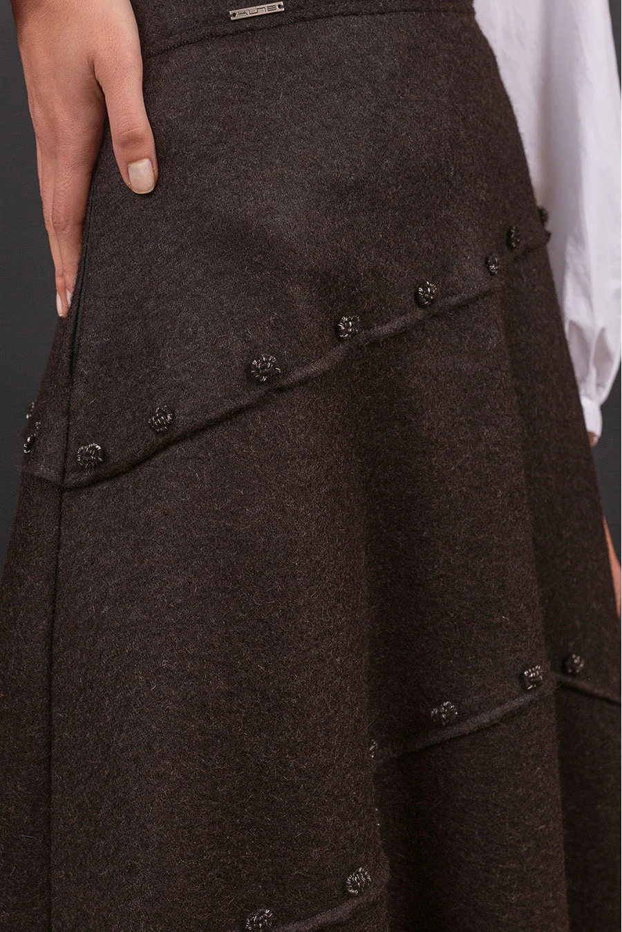 Budapest Skirt Alpaca Black Color Black - Image 4