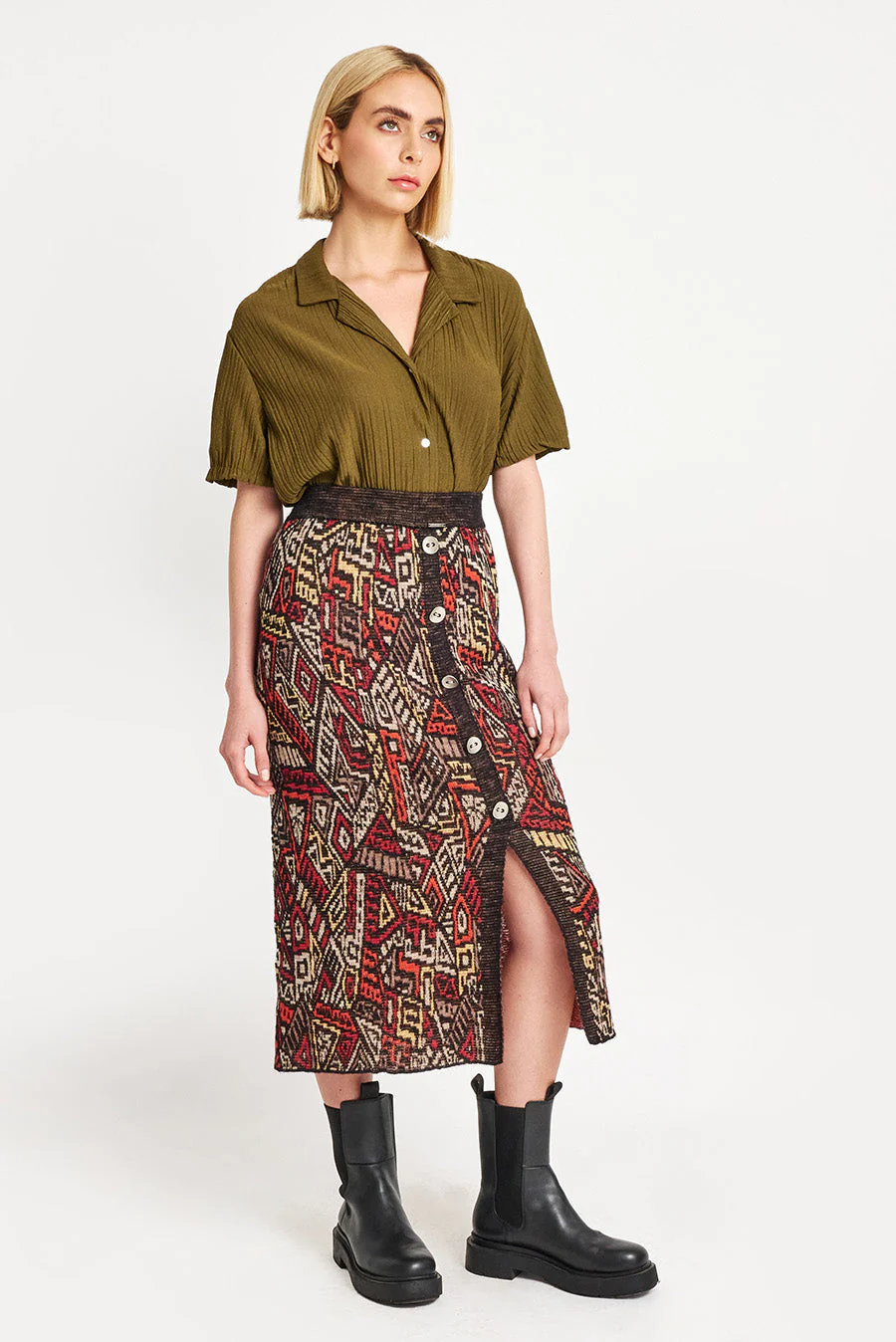 Walabi Skirt Baby Alpaca Color Black - Image 4