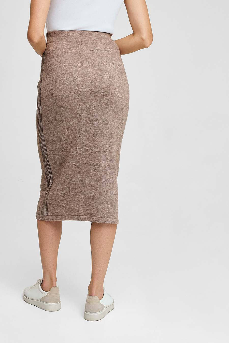 Wanderers Skirt Cotton & Baby Alpaca Color Beige - Image 3