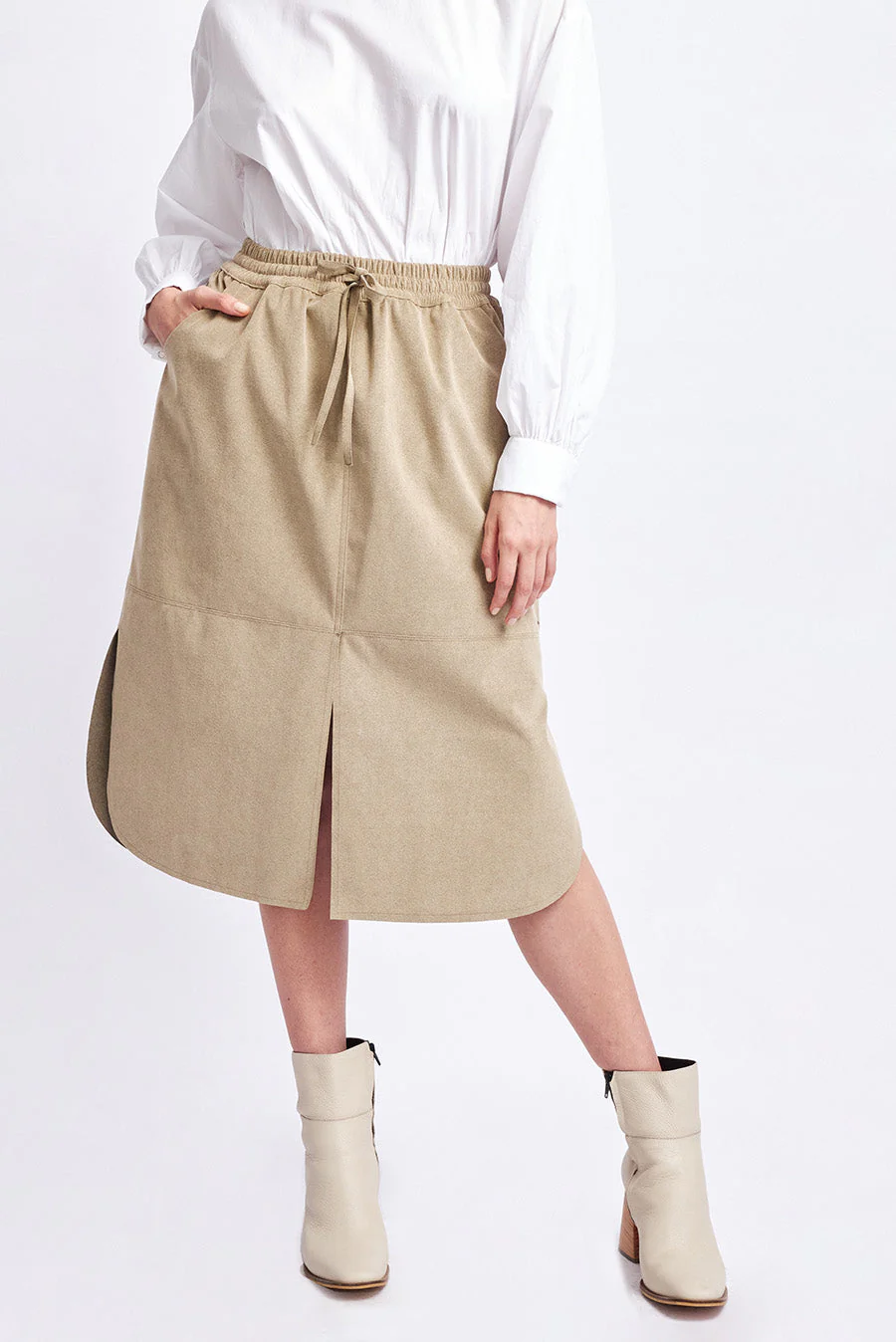 Winka Skirt Polyester Color Melangebeige - Image 2