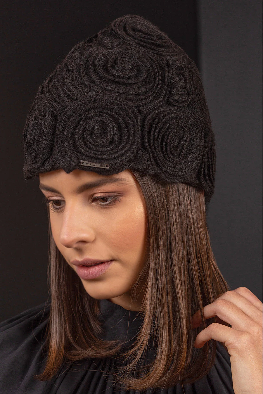 Begonia Hat Alpaca Black Color Black - Image 2