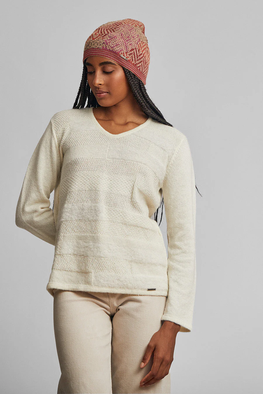 Walkyrie Hat Baby Alpaca Color Chanterelle