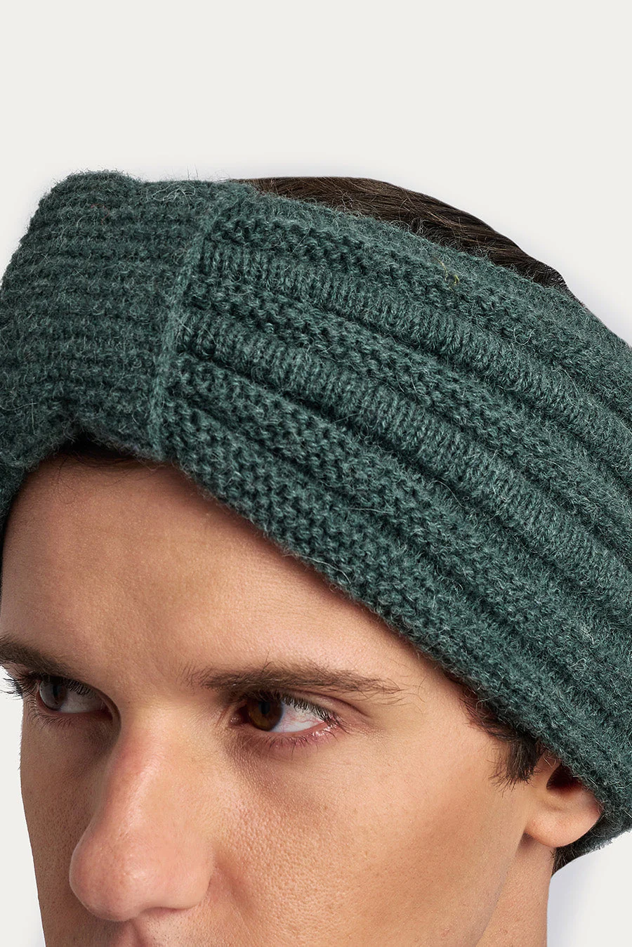 Welldone Head Band Hat Baby Alpaca Color Bosque - Image 5