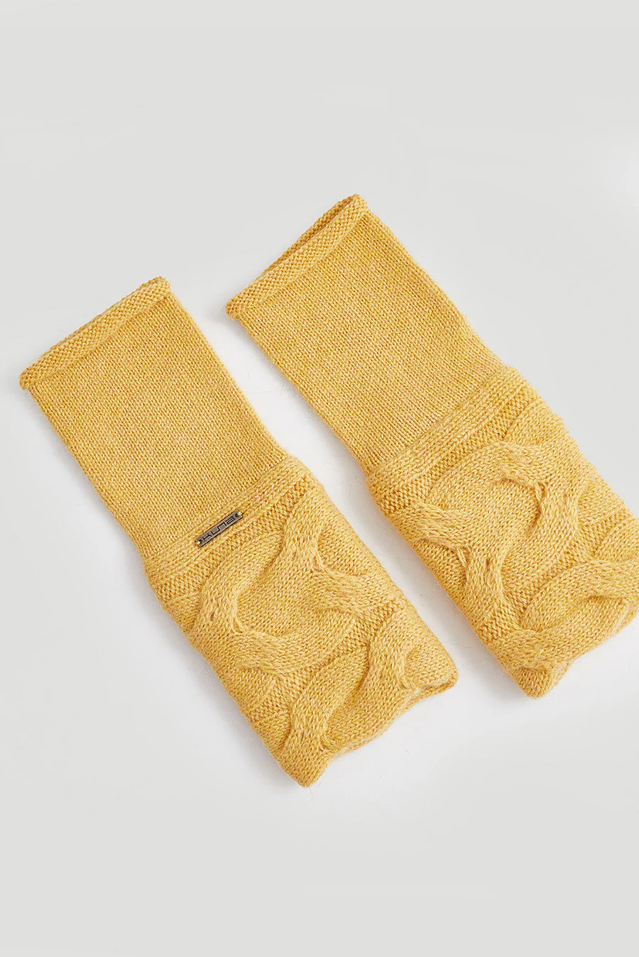 Winter Gloves Baby Alpaca Color Amarelo - Image 2