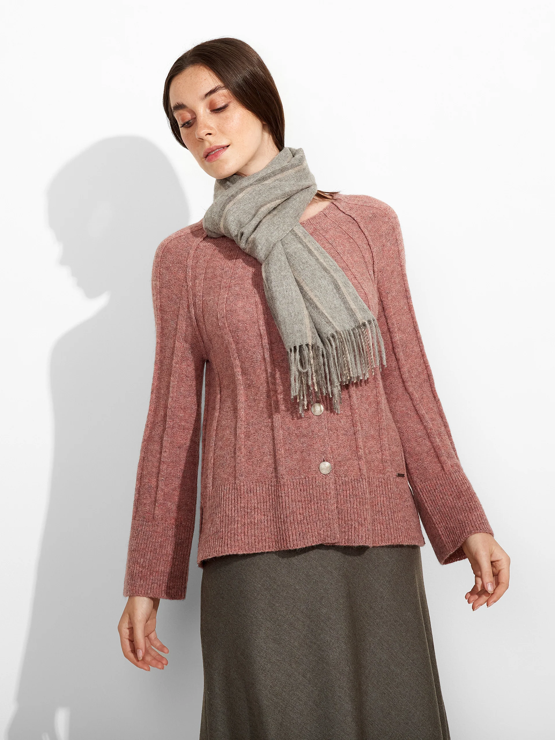 Jean Scarf Baby Alpaca Color Grey