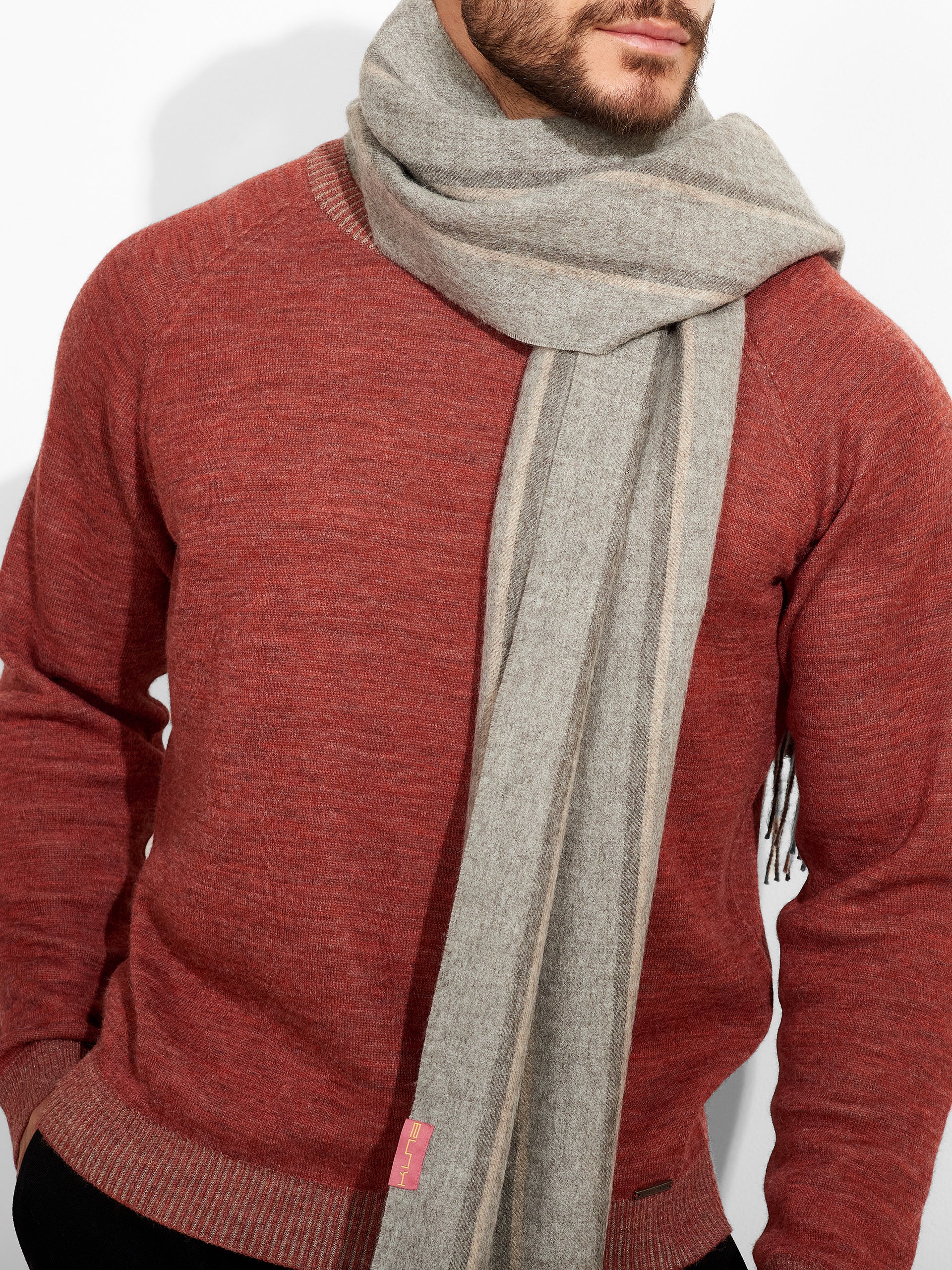 Jean Scarf Baby Alpaca Color Grey - Image 5