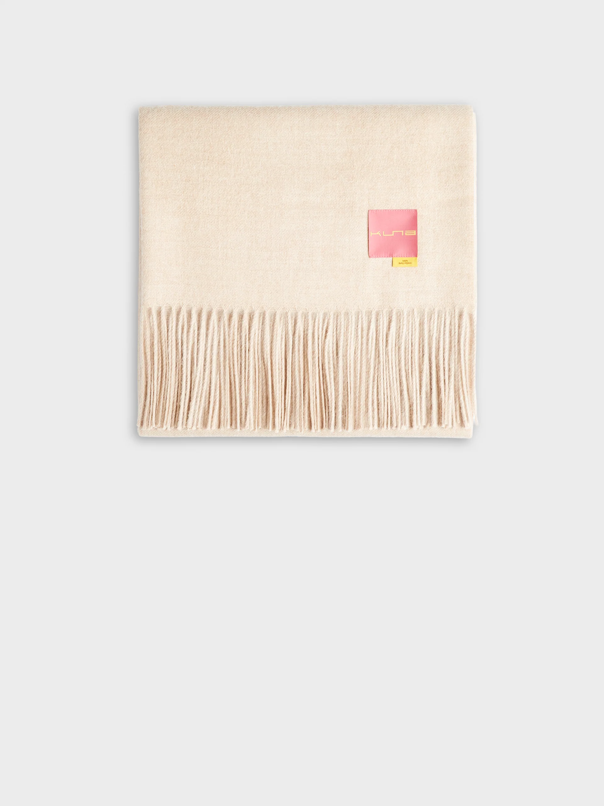 Jet Blanket Baby Alpaca Color Beige - Image 3