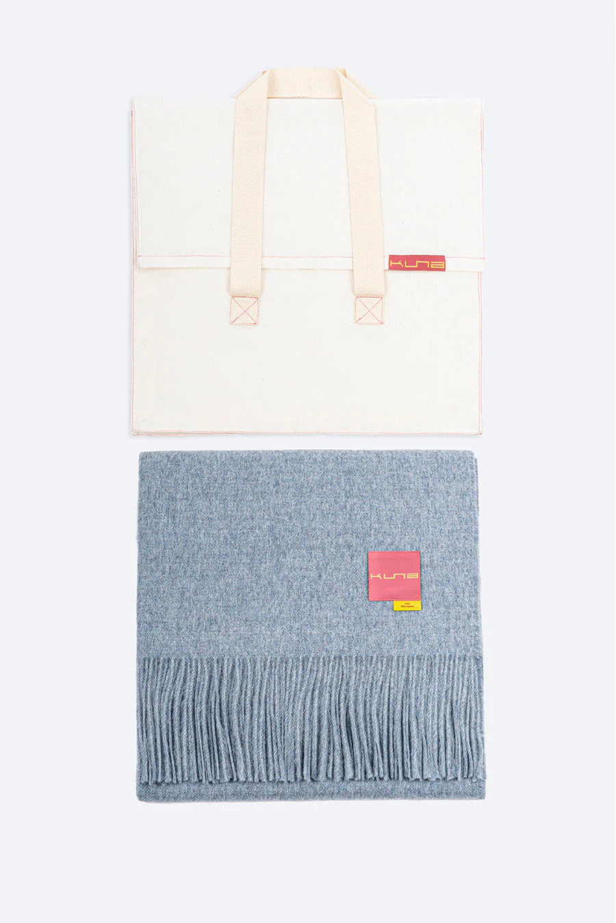 Jet Blanket Baby Alpaca Color Light Blue - Image 5