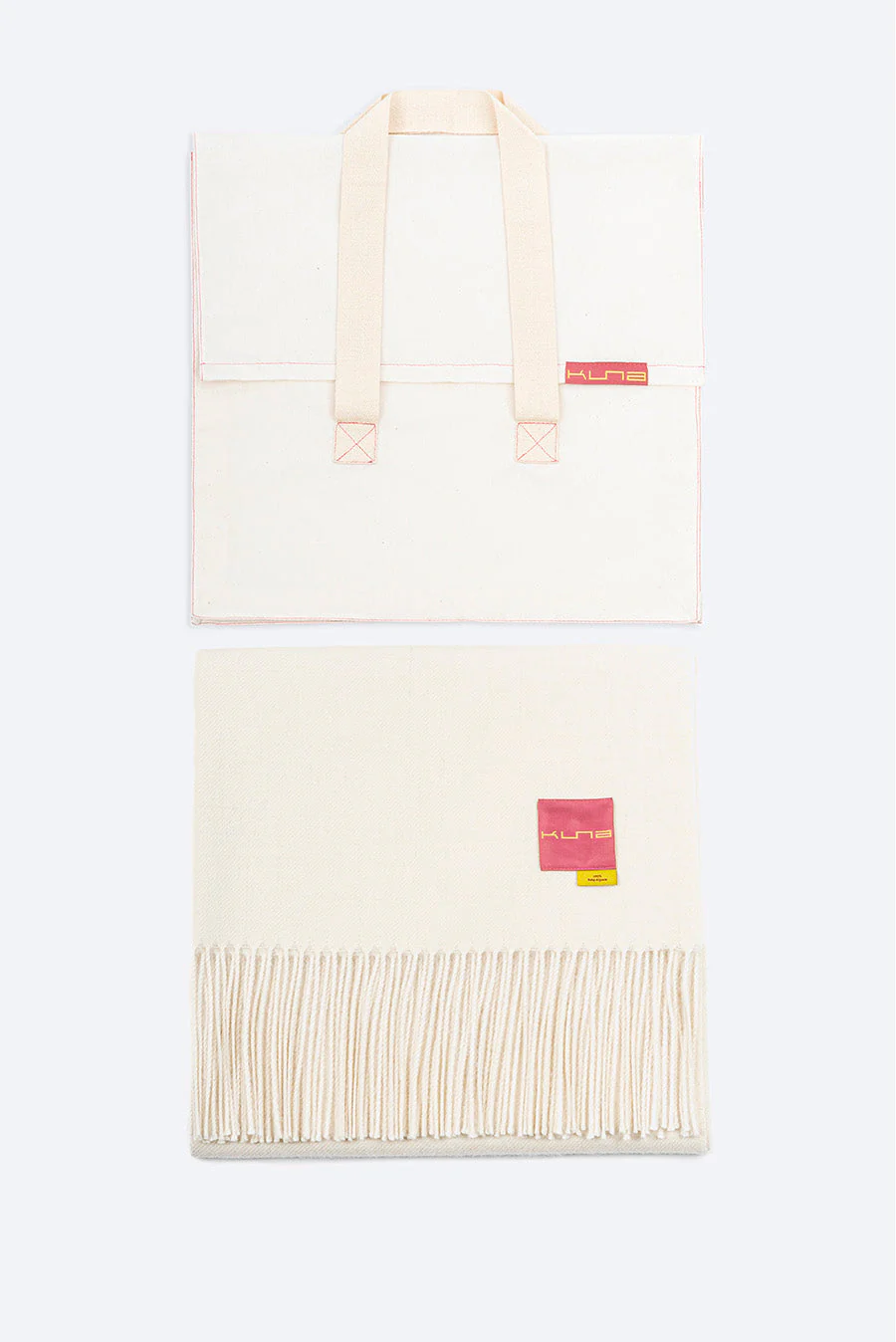 Jet Blanket Baby Alpaca Color Ecru - Image 5
