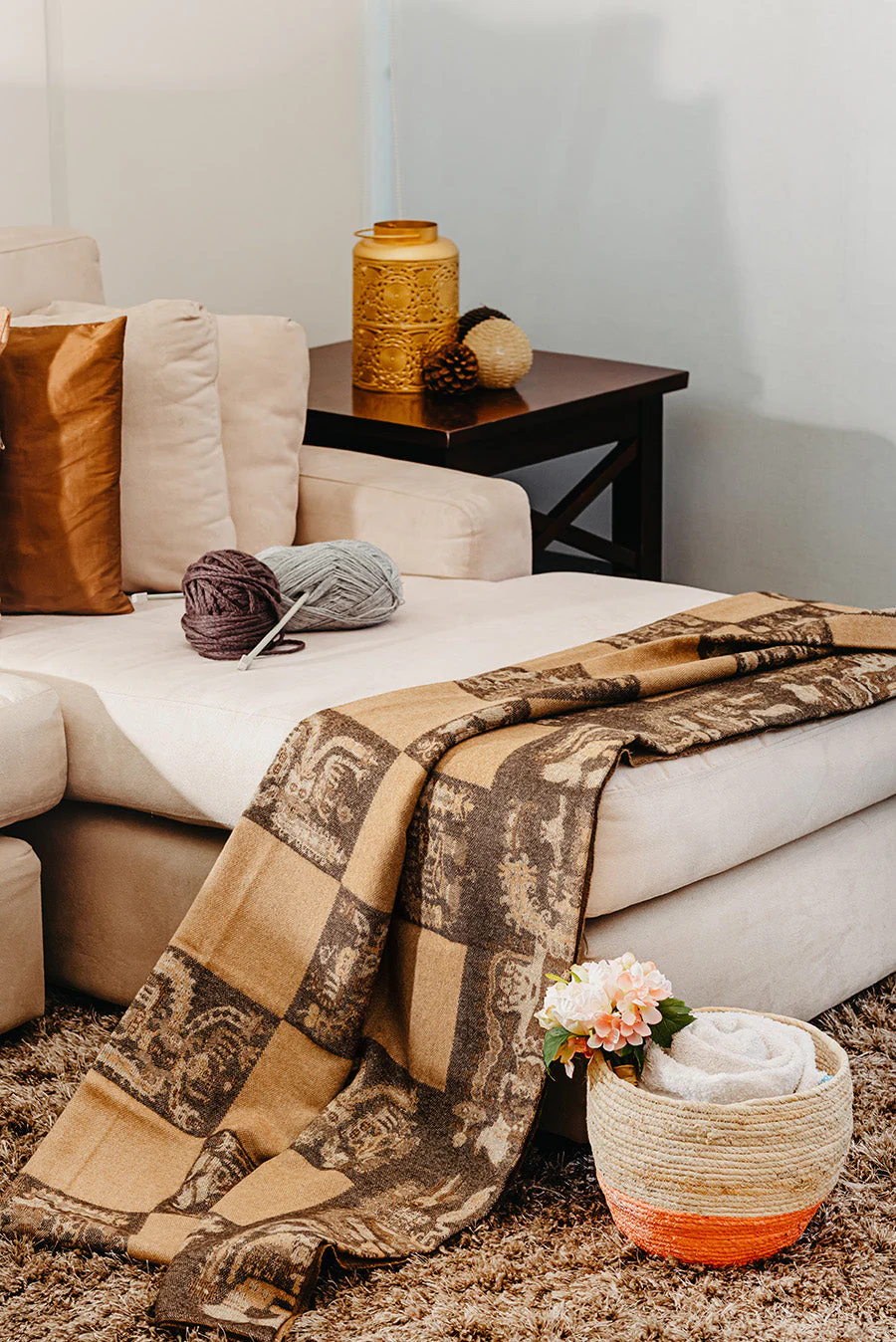 Nazca - 21 Blanket Baby Alpaca Color Marron