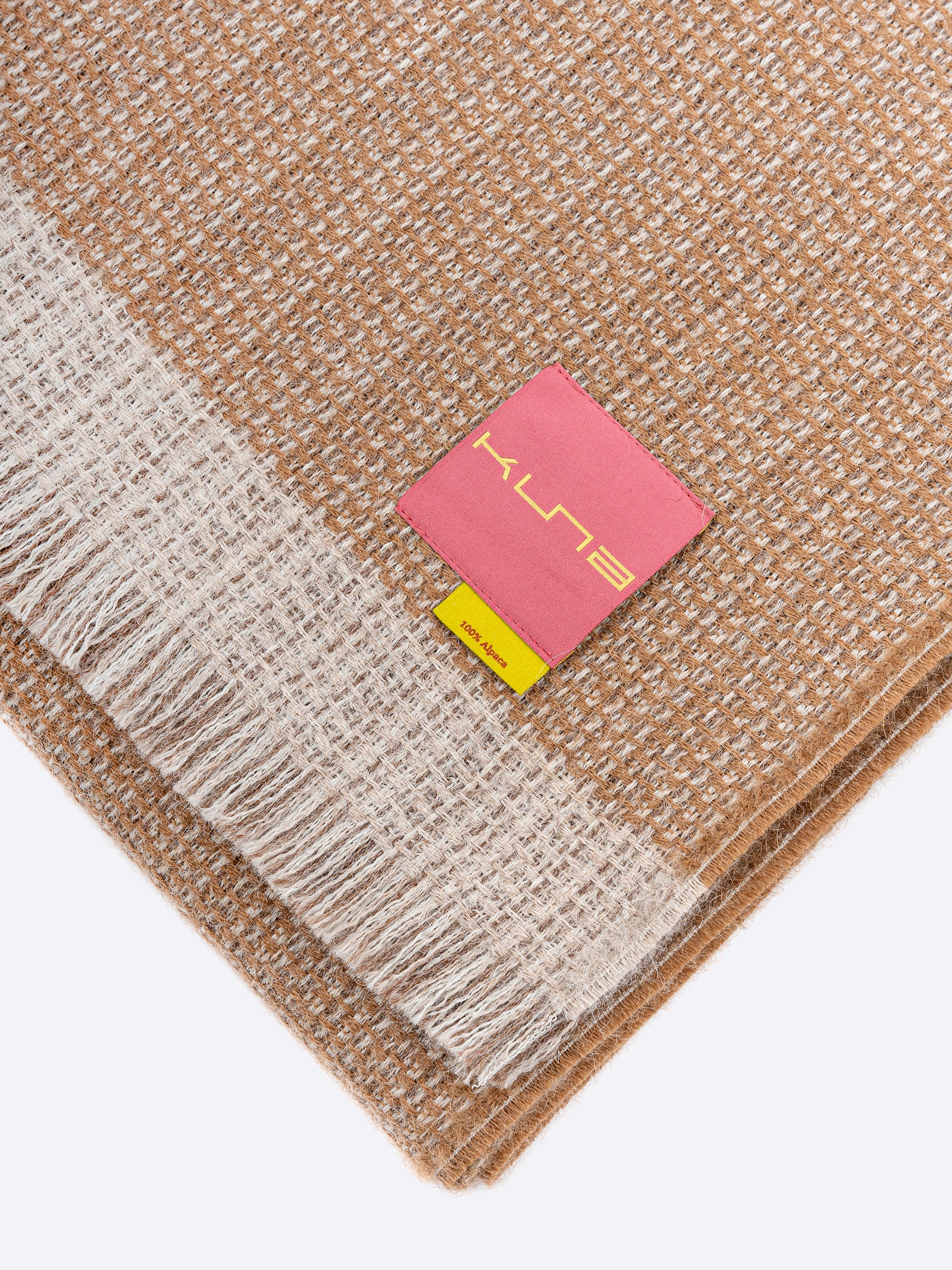 Vivir Blanket Alpaca Color Camel - Image 3