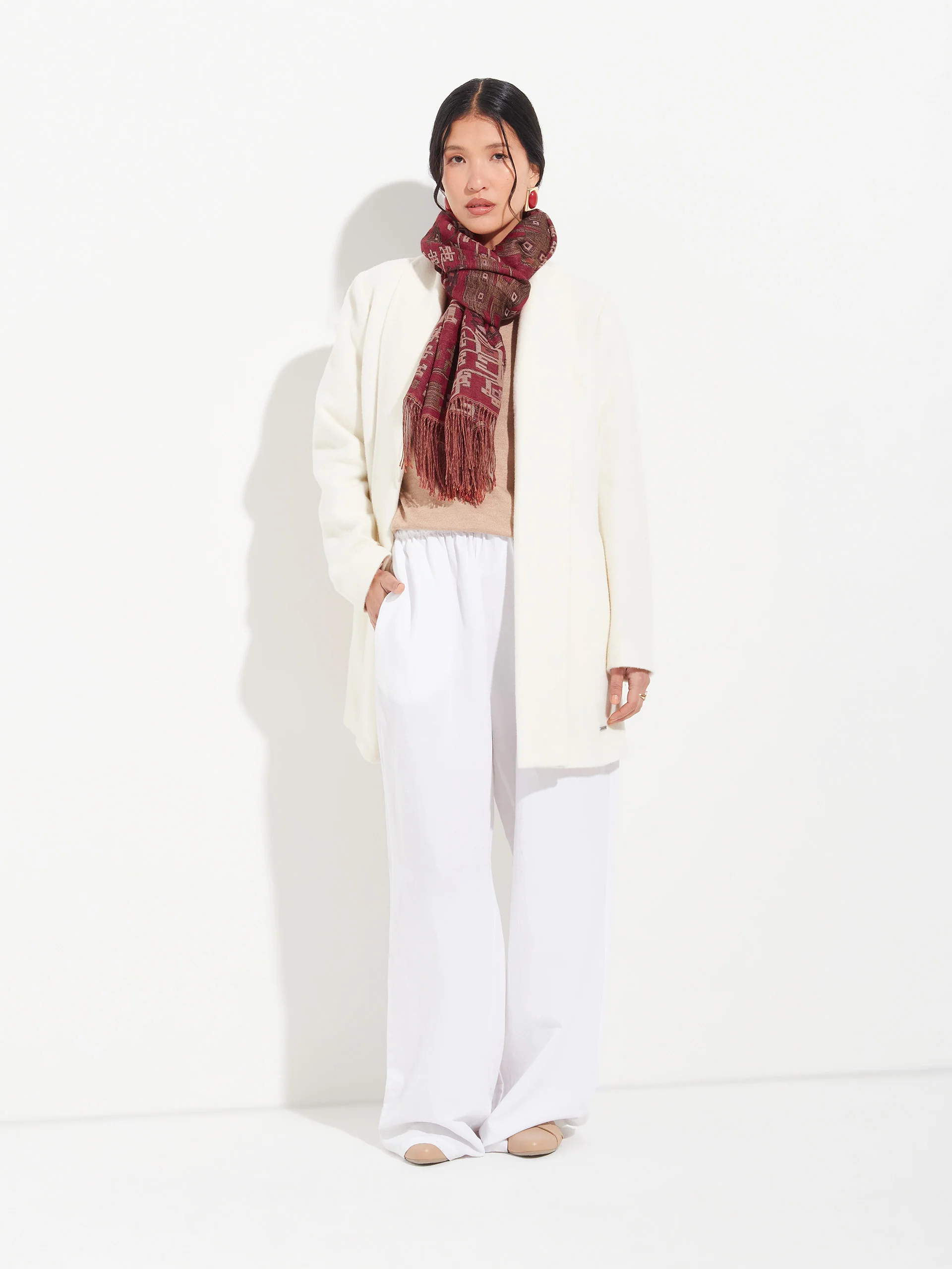 Nazca - 52 Shawl Baby Alpaca Color Red