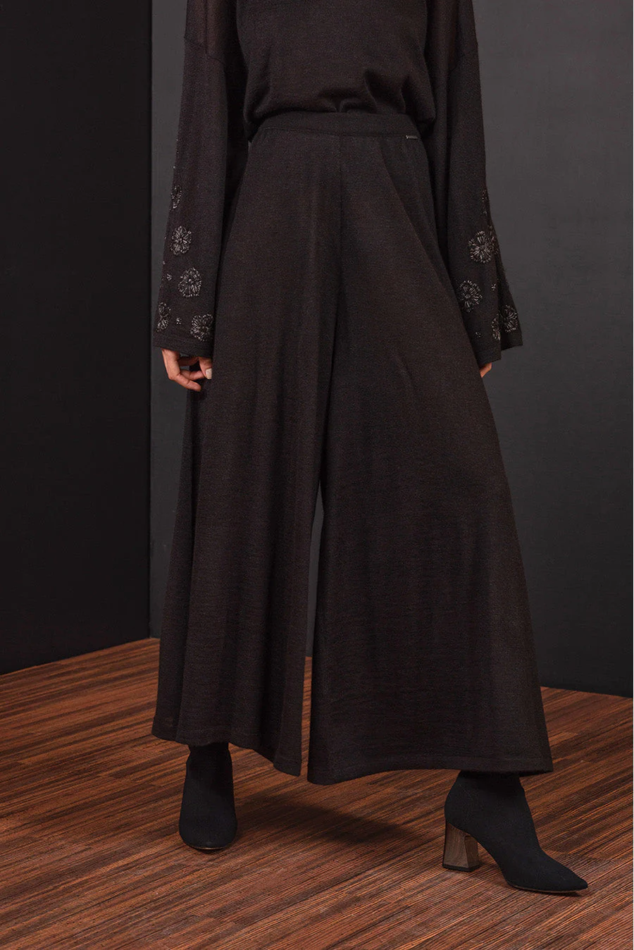 Bergen Pants Baby Alpaca Black Color Black - Image 2