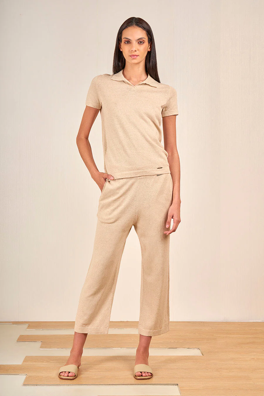 Vangogh T-Shirt Linen & Cotton Color Desert - Image 3