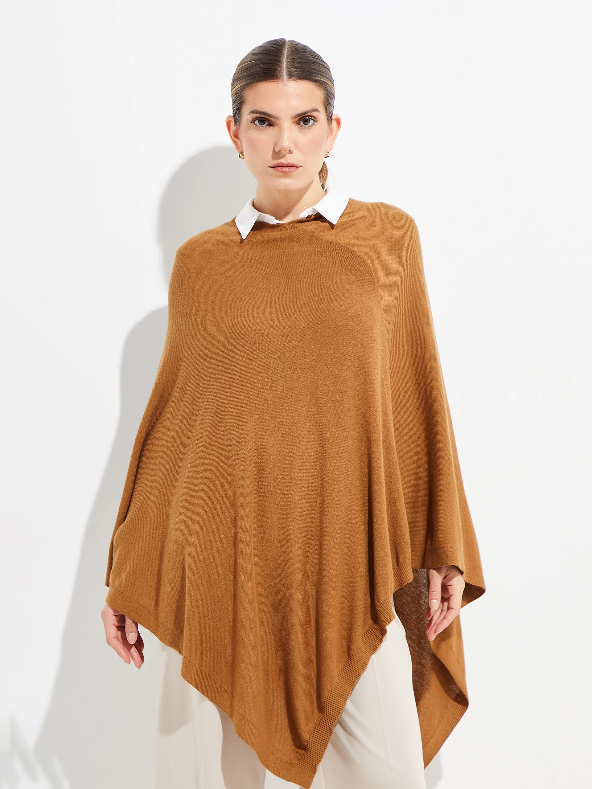 Beryl Poncho Vicuña Color Camel - Image 2