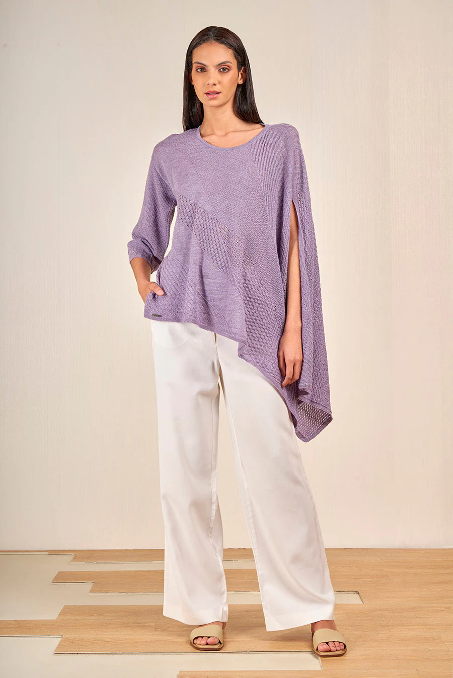 Vous Poncho Baby Alpaca Color Tempera - Image 3