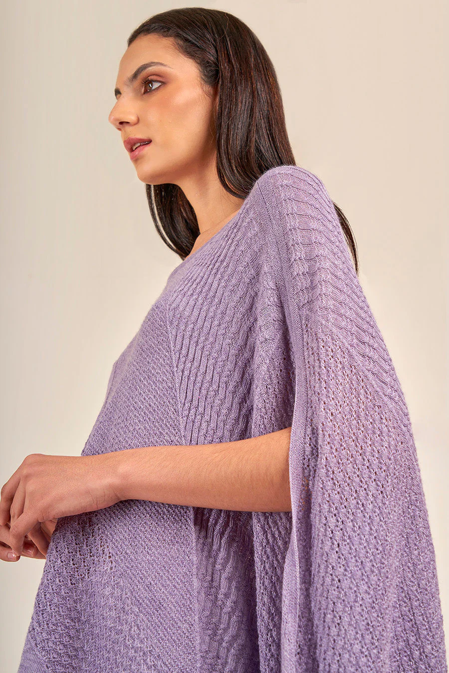 Vous Poncho Baby Alpaca Color Tempera - Image 4