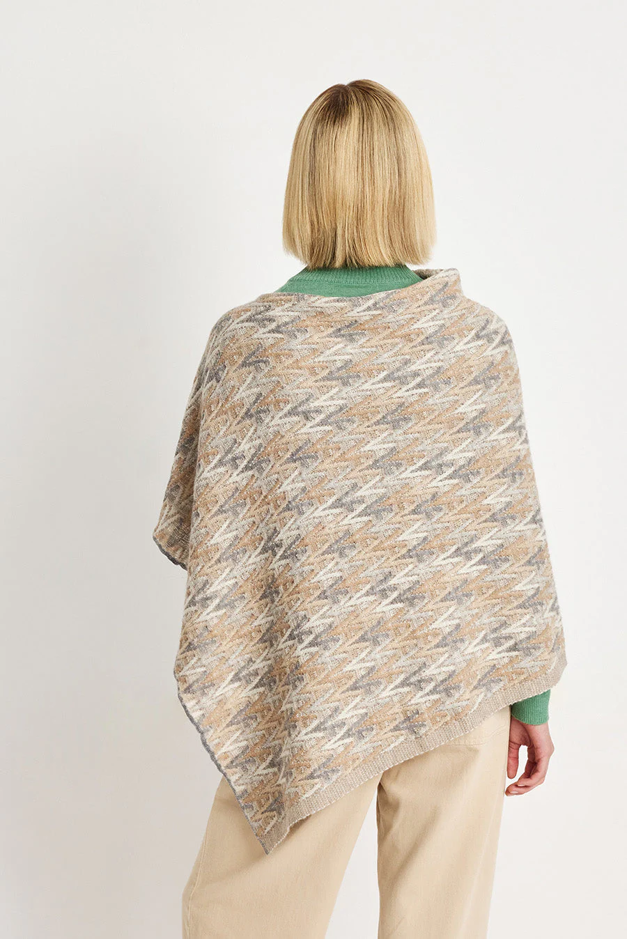 Welcome Poncho Baby Alpaca Color Nuage - Image 3