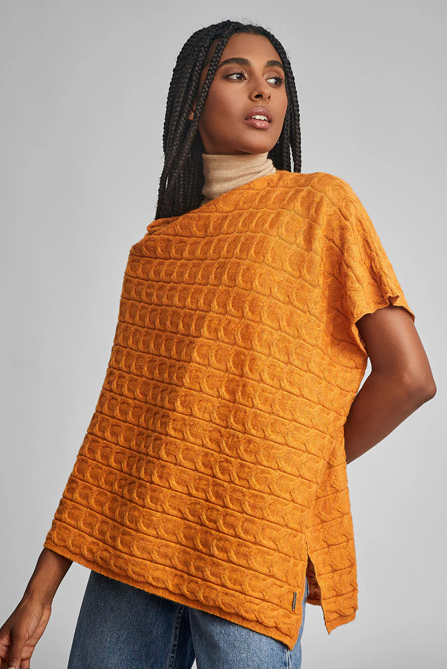 Willow Poncho Baby Alpaca Color Ara - Image 2