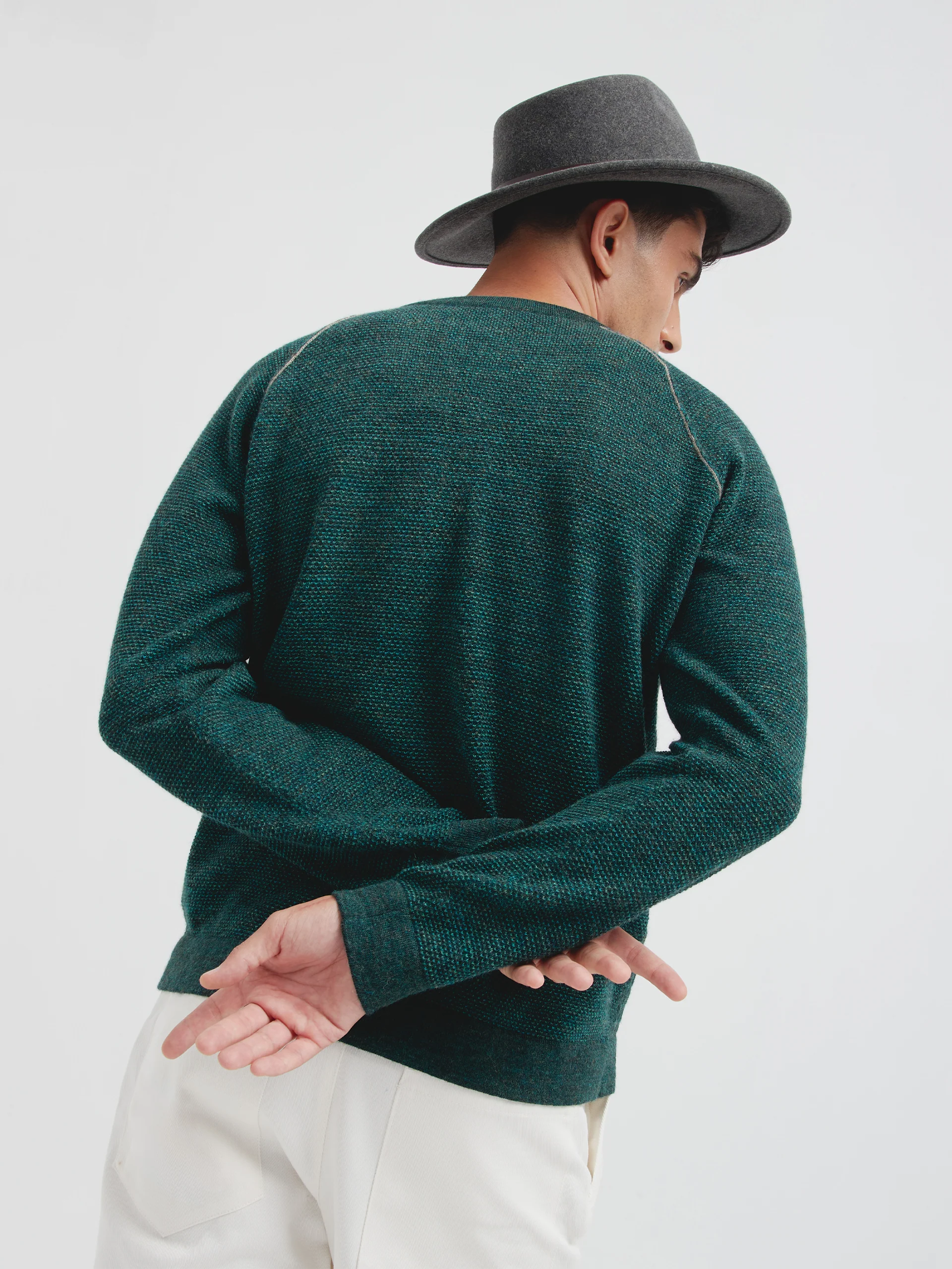 Robin Sweater Baby Alpaca Color Green - Image 3